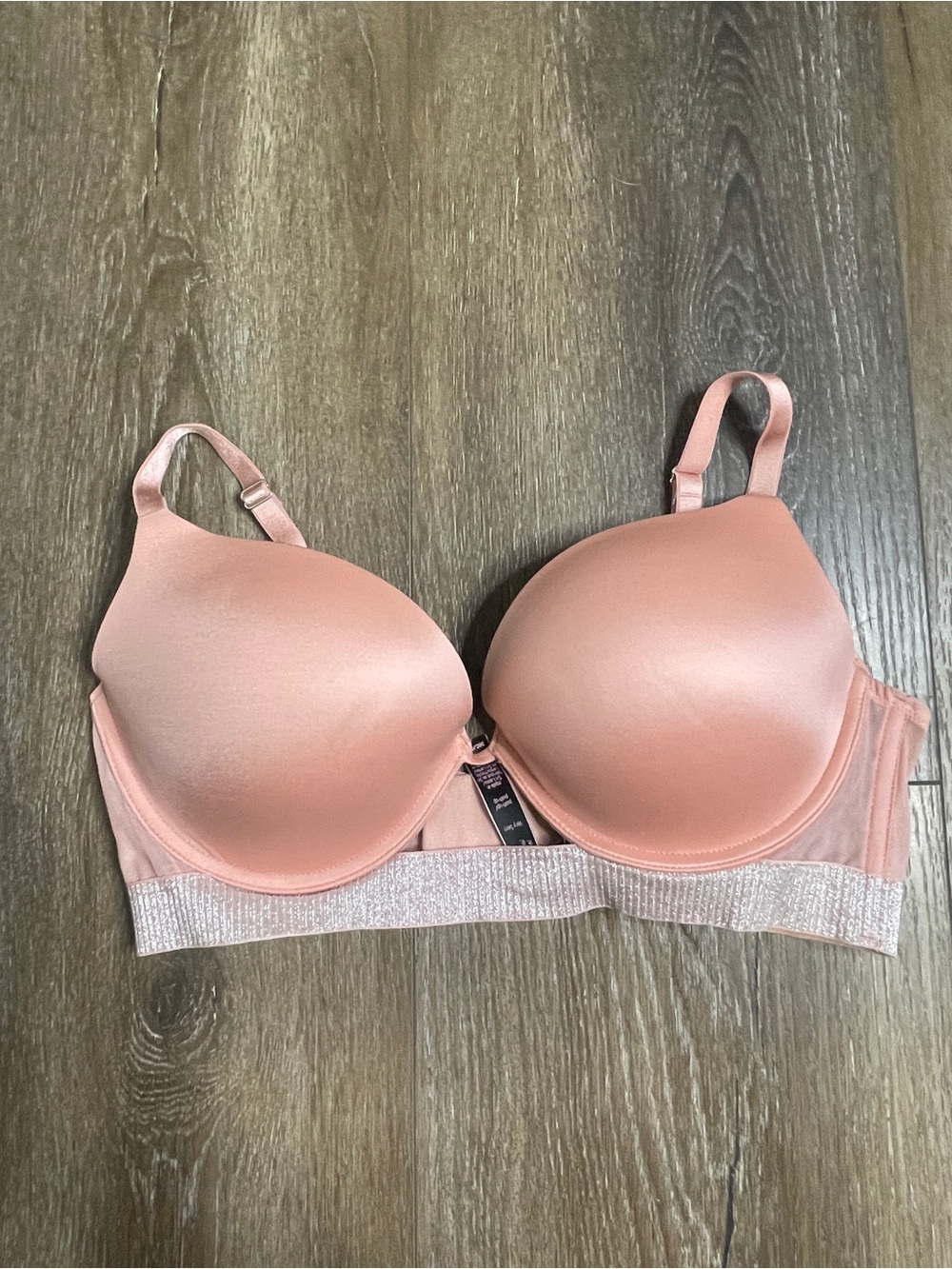 Victoria's Secret Push-Up Pink Shimmer Band Bra 36C